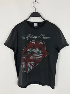Y2K Distressed Amplified The Rolling Stones UK Tongue Graphic T-Shirt Size S - Picture 1 of 8