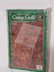NEW! Compact Camping Grill Stainless Steel Folding BBQ Outdoor Backpackers Grill - Picture 1 of 3