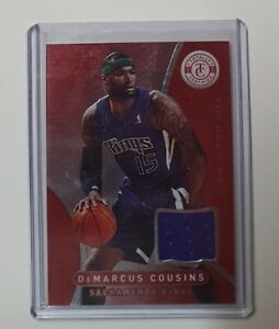 NBA 12-13 DeMarcus Cousins Panini Totally Certified RED Jersey Patch Card 🔥