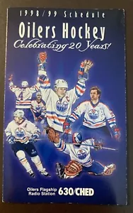 Edmonton Oilers 1998-99 NHL pocket schedule - Molson - Picture 1 of 1