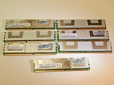 7 - Samsung 1GB 2Rx4 PC2-5300F-555-11-BO HP 398706-551 Equivalent, Memory RAM - Image 1 of 3