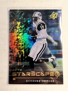 STARSCAPE KEYSHAWN JOHNSON 1999 SPx #ST2 New York Jets Tampa Bay Buccaneers - Picture 1 of 2