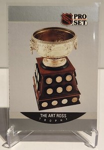 The Art Ross Trophy Wayne Gretzky 1990 Pro Set Hockey #388