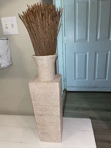 Wicker Vase With Dried Sticks 30” Tall - Picture 1 of 4