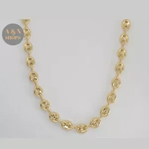 Laminado de oro - Cadena de eslabones huecos Puff Mariner de 8 mm - Imagen 1 de 2