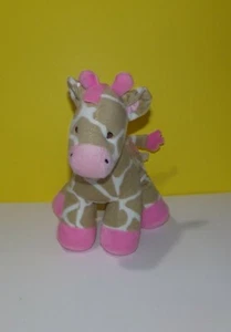Carters Plush Jungle Jill Giraffe Stuffed Zoo Animal Tan Pink Baby Toy 10” - Picture 1 of 3