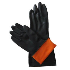 FeiTa Industrial Protecton Latex Gloves, Black, 1 Pair (MPN: 200) - Picture 1 of 4