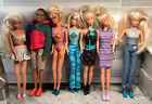 Lata 90. i 70. Mattel Lot 0f 6 Lalki Barbie i 1 Ken Doll Ubrania i buty