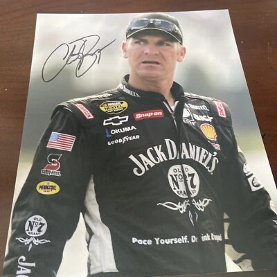 CLINT BOWYER SIGNED 8X10 PHOTO NASCAR CHAMP Foto 1 de 2