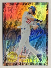 1995 Pinnacle Select Big Sticks Refractor Color Mike Piazza Los Angeles Dodgers