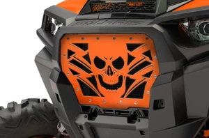 Custom Steel Grille HAVOC for Polaris RZR Turbo 1000 XP 17-18 ATV SPECTRA ORANGE - Picture 1 of 3