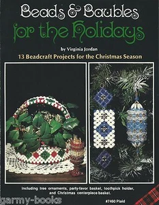 Beads & Baubles for the Holidays Virginia Jordan Vintage Instruction Book NEW - Picture 1 of 4