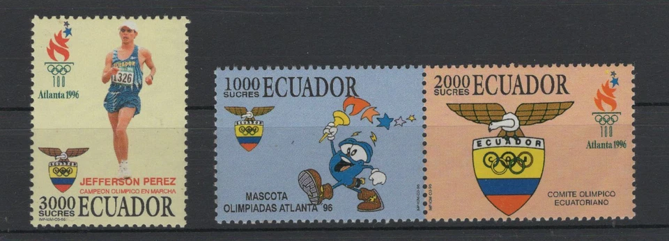 ECUADOR - 奥林匹克,密歇根州 # 2334/6,全套,全新邮票 — 第 1/1 张图片