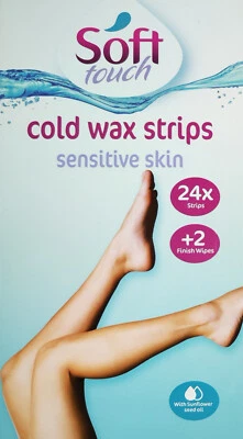 SOFT TOUCH Bikini Kaltwachsstreifen 24x für empfindliche Haut Intimbereich Gesicht Sensitiv