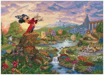 MG Textiles Kinkade Disney Dreams Collection Fantasia Cross Stitch Kit 52510 - Image 1 of 3