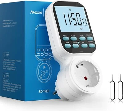 Digitale Zeitschaltuhr Steckdose mit Countdown und Schleifenmodus Programmier... - Bild 1 von 4