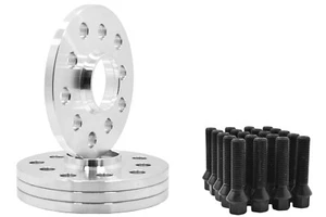 5x130 MM 12 MM Porsche Vehicle Hub Centric Spacer Kit+ Conical Seat Lug Bolts - Picture 1 of 7