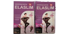 2 Strumpfhosen ELASLIM tights super elastic black Brown Schwarz Braun - Bild 1 von 2