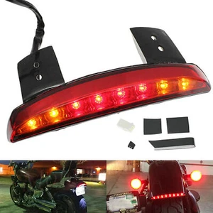 Rote Led Motorrad Blinker Rücklicht Heckfender Kantenbremse - Picture 1 of 10