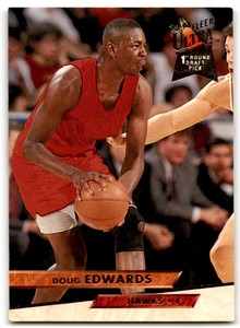 1993-94 Fleer Ultra st Round Pick Doug Edwards Atlanta Hawks #3