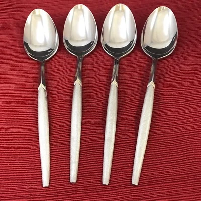 4 cucharas soperas de colección COSMOS acero inoxidable CSM39 cubiertos mediados de siglo moderno MCM excelente Foto 1 de 4