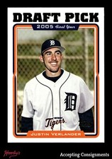 2005 Topps #677 Justin Verlander DETROIT TIGERS FIRST YEAR ROOKIE RC