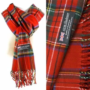 Wholesale Lot Women Men Winter 100% CASHMERE Scarf Solid  Plaid Wool SCOTLAND - Picture 1 of 45