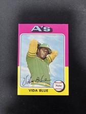 1975 Topps Baseball Card #510 Vida Blue Oakland A's