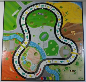 MB VTG 1996 HOTELS HOTEL BOARD GAME FOLDING BOARD MAP GAME ACCESSORY PART B - Picture 1 of 7