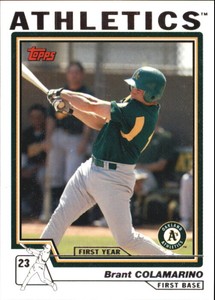 2004 Topps Traded Oakland Athletics Baseball Card #T182 Brant Colamarino Rookie