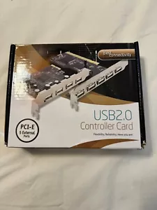 Best Connectivity USB 2.0 Controller Card PCI-E, 5 External Ports - Picture 1 of 2