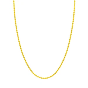 Collar de cadena Valentino de oro amarillo macizo de 14K, 10K de 2,70 mm de 16'',18',20',24". - Imagen 1 de 5