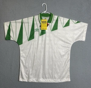 UMBRO Template 1990s Original Jersey Size XL White Green - Picture 1 of 19