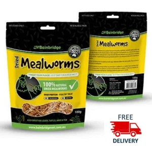 BAINBRIDGE DRIED MEALWORM FOR POULTRY BIRDS LIZARDS TURTLES FISH 750G - Picture 1 of 2