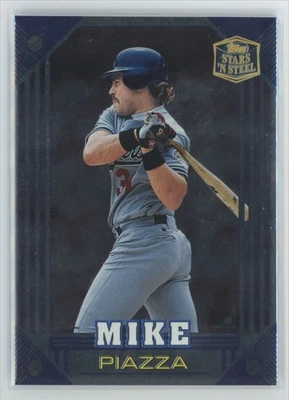 Mike Piazza 1998 Topps Stars 'N Steel #32 Los Angeles Dodgers - Image 1 of 3