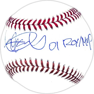 Ichiro Suzuki Signed MLB Baseball Mariners "01 ROY/MVP" IS Holo & Beckett Wit - Image 1 of 4