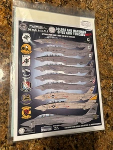 FURBALL DECAL # 4813  1:48th SCALE F-14A/B/D U.S NAVY TOMCATS  DECAL - Bild 1 von 2