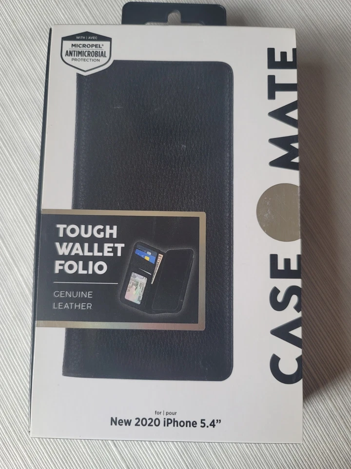 Case-Mate Tough Wallet Folio Case for Apple iPhone 12 Mini - Black