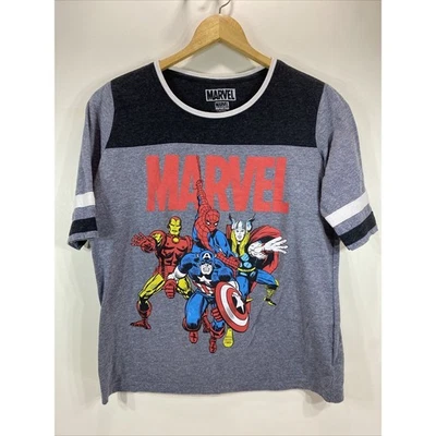 Marvel Avengers Hulk Iron Man Capitán América Camiseta Niños Grande 11-13 Foto 1 de 4