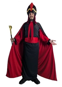 Erwachsene Deluxe Jafar arabischer Zauberer Film Pantomime Buch Tag Kostüm  - Bild 1 von 16