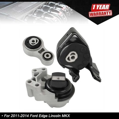 Juego de 3 piezas de soportes de motor y montaje de transmisión para Ford Edge Lincoln MKX 2011-2014 Foto 1 de 4