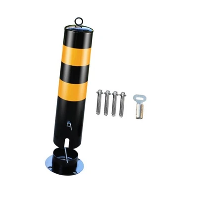 Metal Parking Barrier Bollard Post for Sidewalks, Bike Paths 50x11.4cm - Image 1 of 4