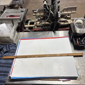 Varilla de madera publicitaria vintage concesionario Chevrolet - Imagen 1 de 14