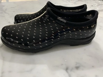 Sloggers WO’s Waterproof Black Polka Dot  Shoes Women's 9 Excellent! - Image 1 of 4