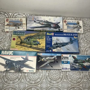 1/72 Model Airplane Kits -Open Box- Revell Hasegawa Airfix Dragon Lot Of 8 - Picture 1 of 9