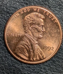 1992 P 1c Memorial Highly Proof Like Mint State Ms Deep Red Split Plate Doubling - Picture 1 of 19