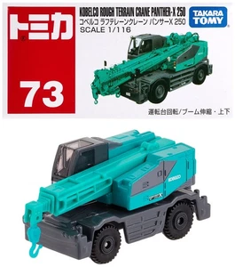 Takara Tomy "Tomica No. 073 Kobelco Rough Terrain Crane Panther - Picture 1 of 4