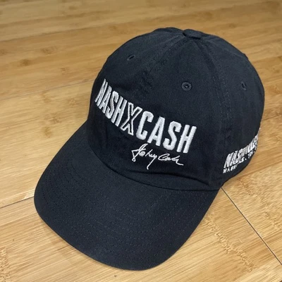 Mitchell & Ness Nash x Cash Johnny Cash Nashville SC Sombrero Negro con Correa Nuevo sin Etiquetas Foto 1 de 4