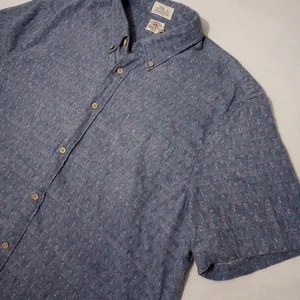 Faherty Men's XL Shirt The Breeze Shirt Button Up Short Sleeve Linen Blend - Picture 1 of 8