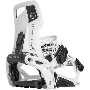 Nidecker Supermatic Snowboard-Bindung Heckeinsteiger Dual Entry Weiss NEU - Bild 1 von 8